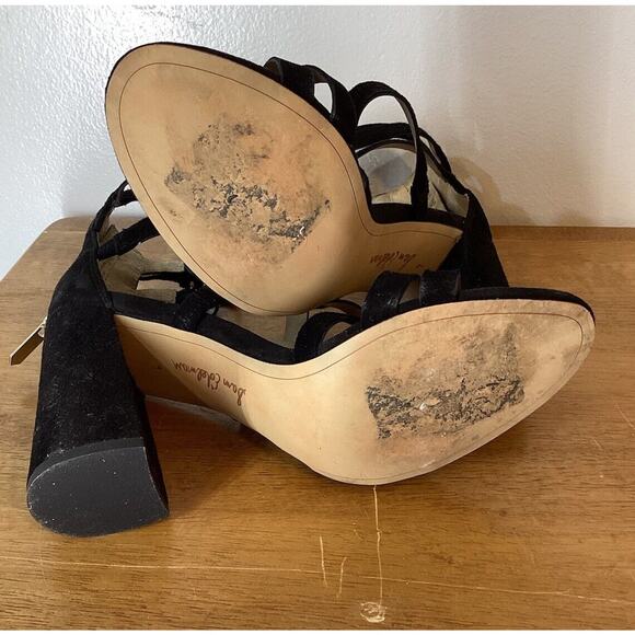 Sam Edelman Black Strappy Heels - Picture 8 of 10
